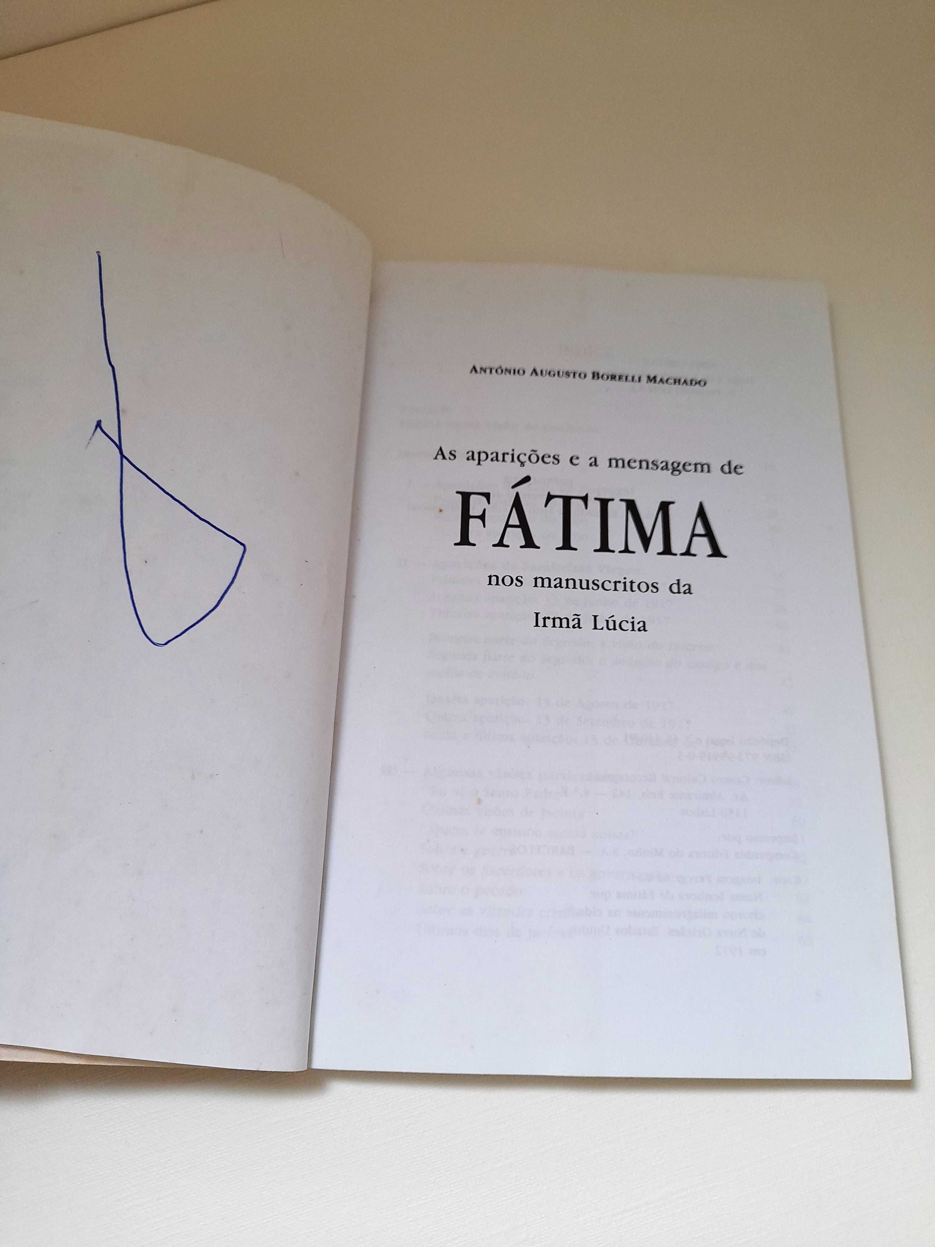 Livro Aparições e mensagem de Fátima nos manuscritos da Irmã Lúcia