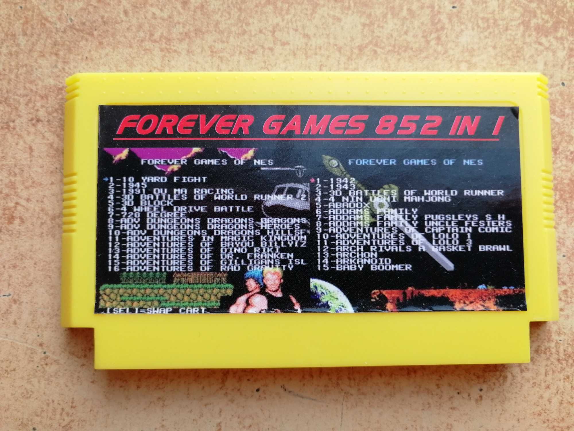 FOREVER  games OF 852 in 1