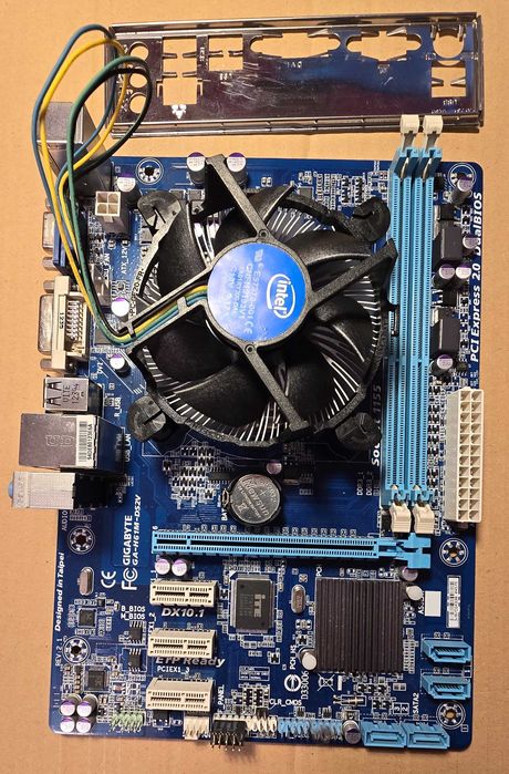 Gigabyte GA-H61M-DS2V + Xeon E3-1240 v2 + cooler + DVD-RW - komplet!