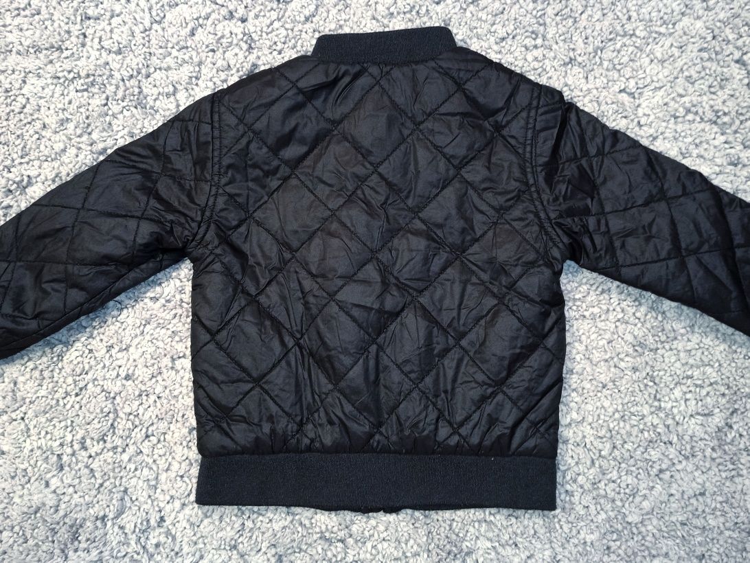 H&M kurtka przejsciowa 104 czarna pikowana bomberka sportowa wiosna je