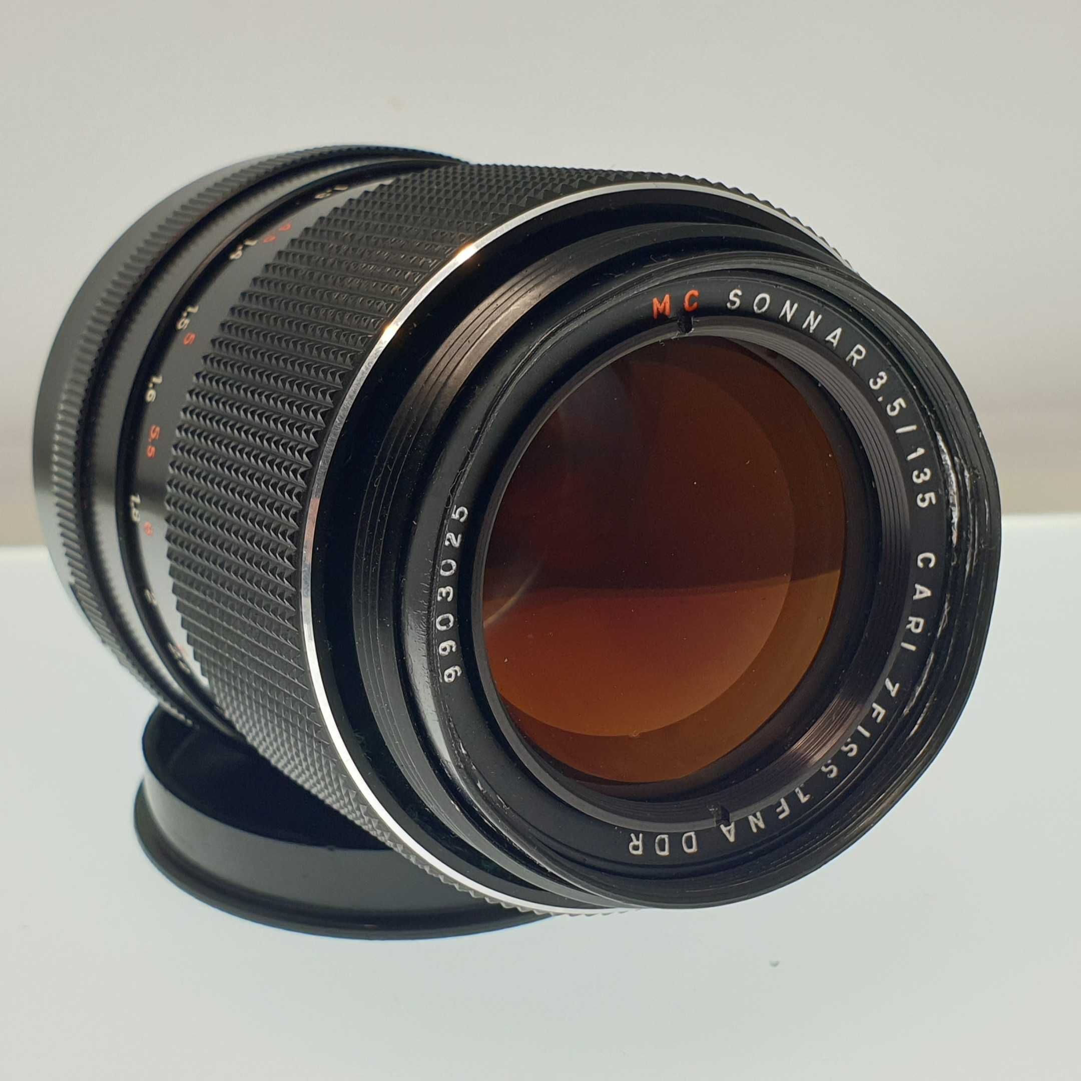Sonnar 135/3,5 MC Carl Zeiss Jena Obiektyw m42 Futerał