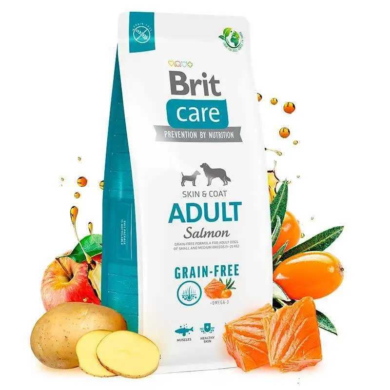 Brit Care Dog Adult корм с лососем для собак малых и средних пород12кг