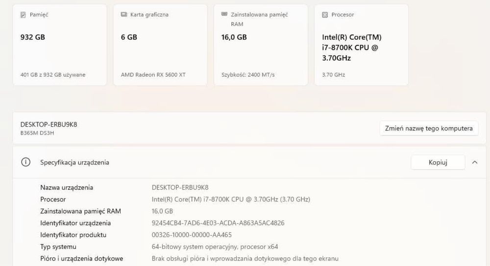 Sprzedam komputer do gier