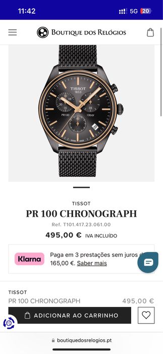 Relogio Tissot PR100 Chronograph