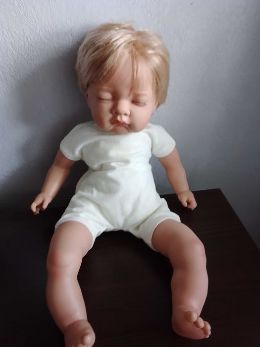 кукла Baby born Reborn  Сплюшка  45 см натуральные волосы