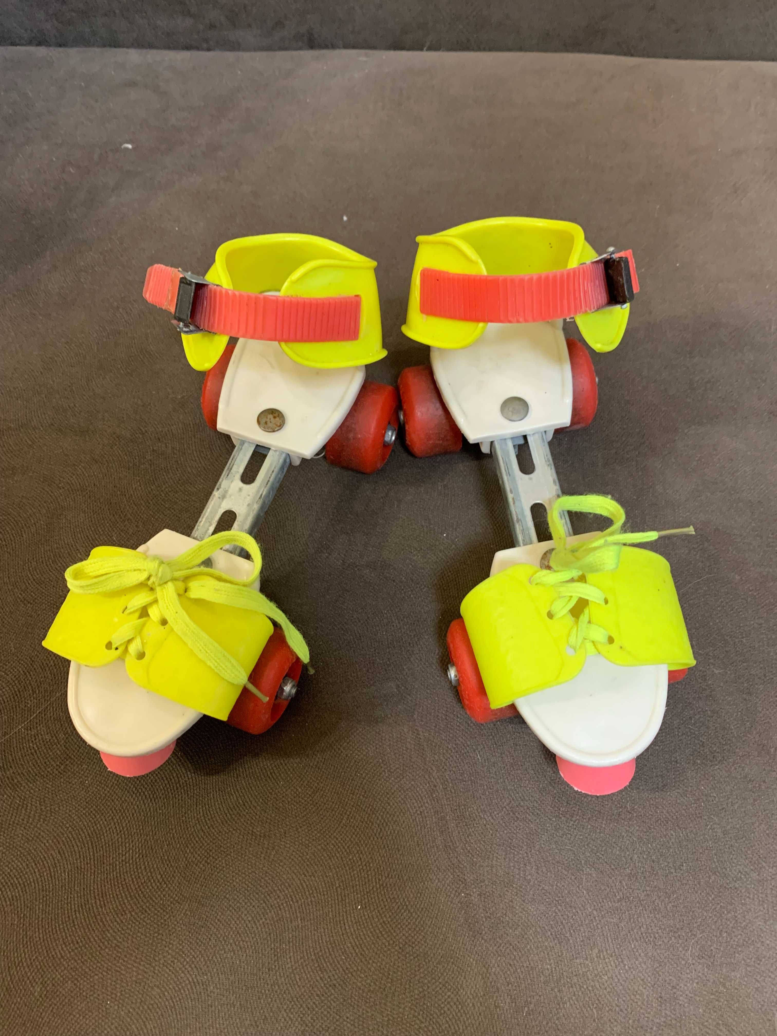 Детские ролики  на обувь на 4 колеса с регулировкой