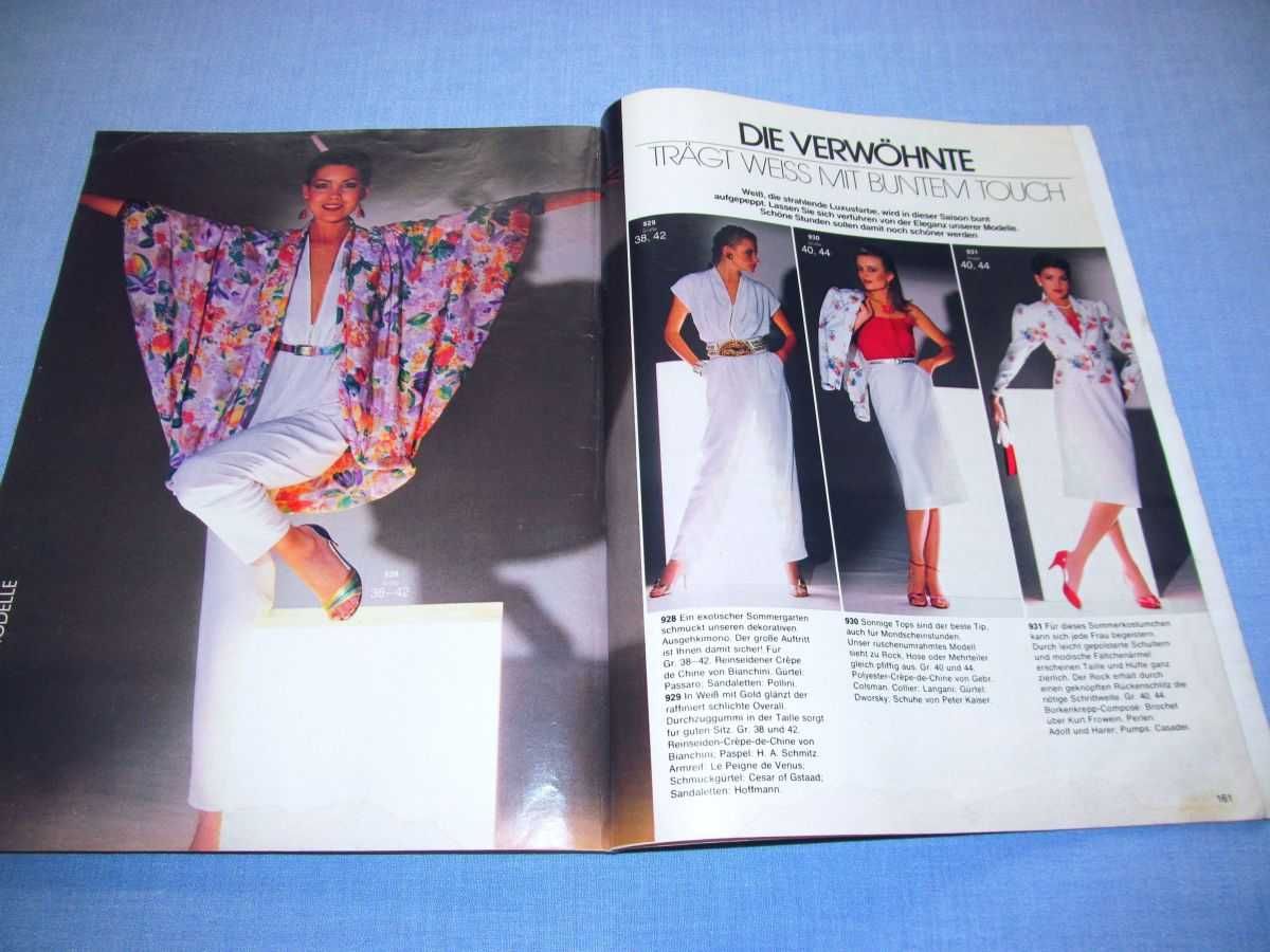 Burda International Special  Wiosna/Lato 1981 moda szycie wykroje