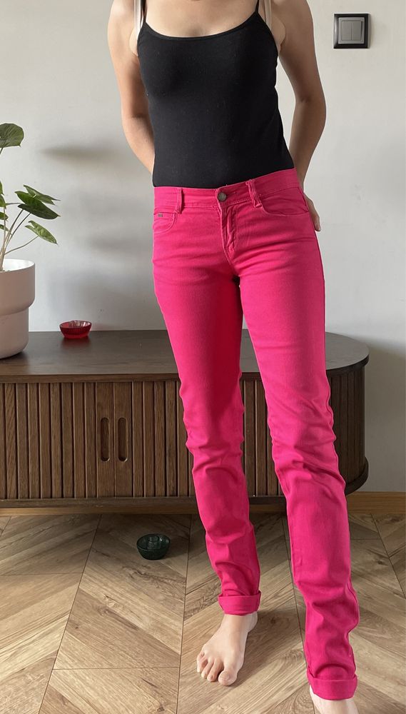 Różowe jeansy ZARA XS