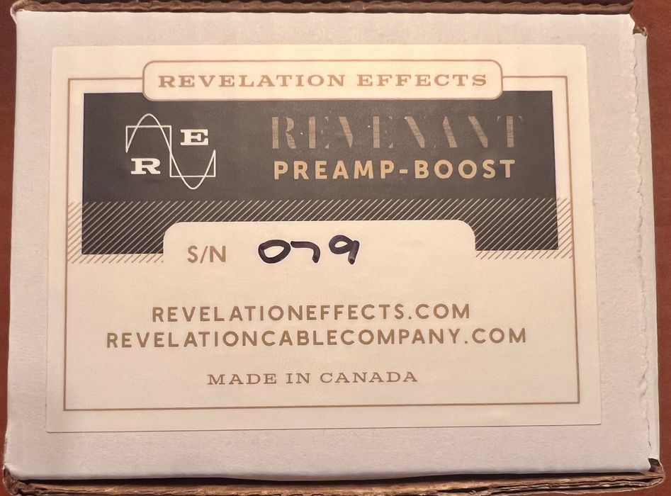 Revelation Effects - Revenant Preamp-Boost (Made In Canadá)