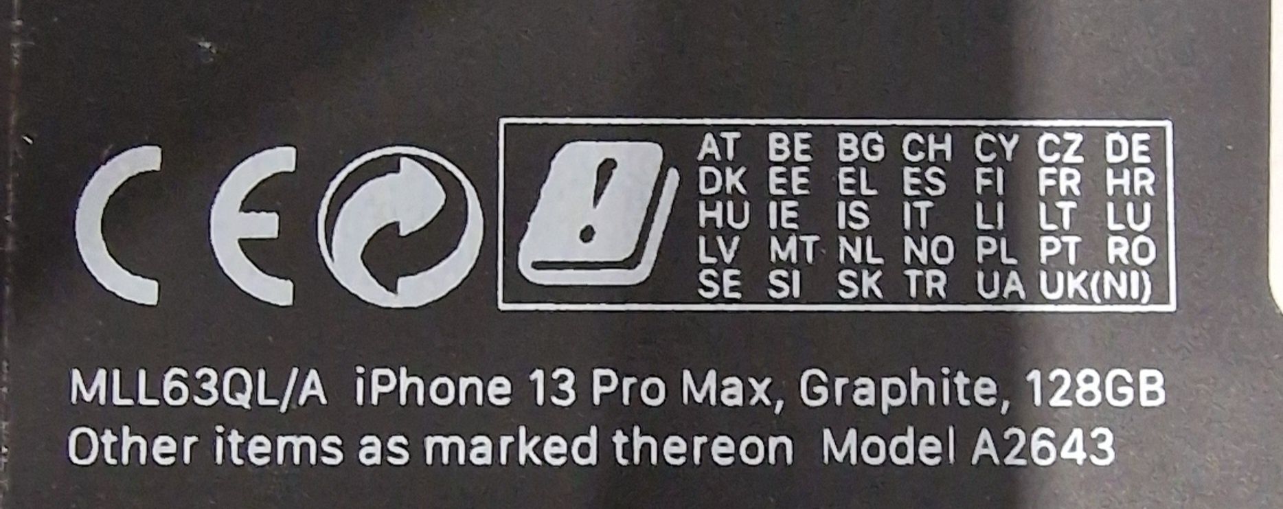 Iphone 13 pro max 128gb