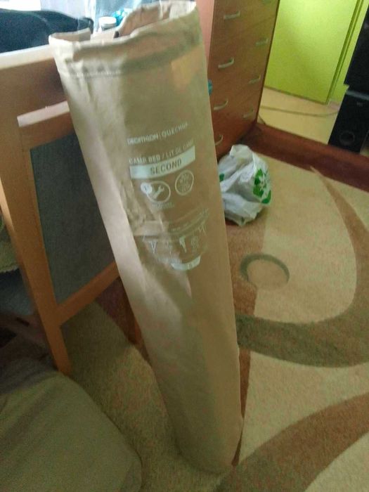 Łóżko polowe (kempingowe) QUECHUA SECOND  z materacem SAMOPOMPUJĄCYM