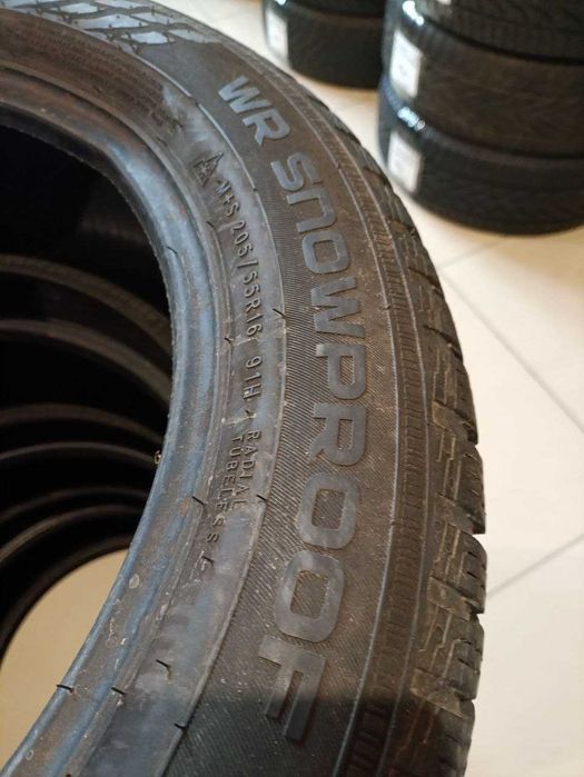 Пара шин б/у 205/55R16 91H Nokian WR Snowproof