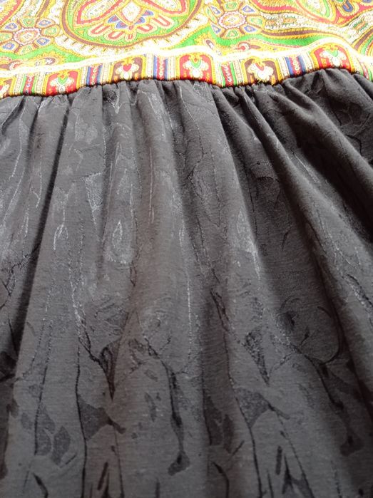 Unikat LUDOWA sukienka z chusty góralskiej r. S-M