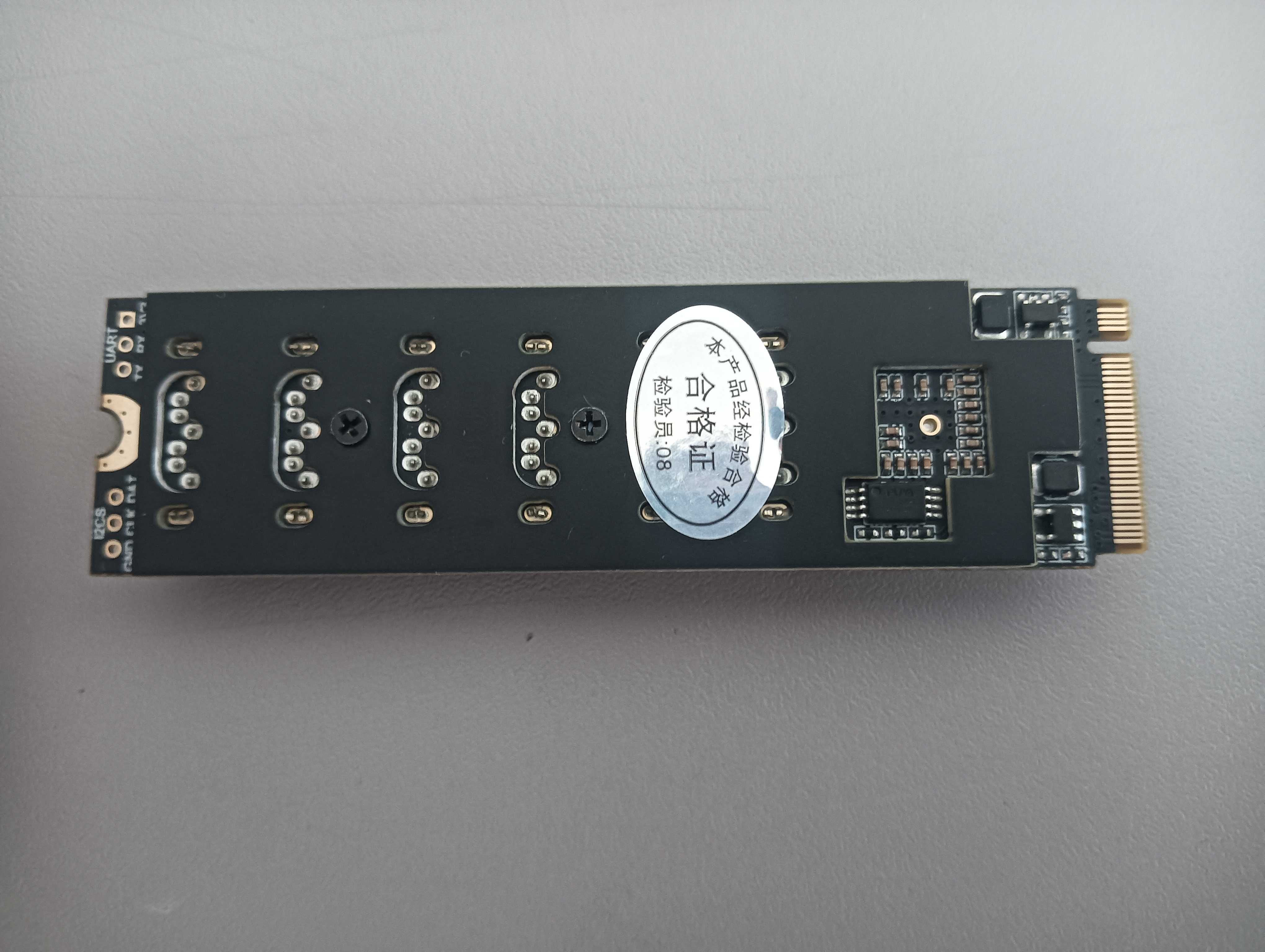 Conversor de M.2 para 6 x SATA 6Gb/s ASMedia 1166