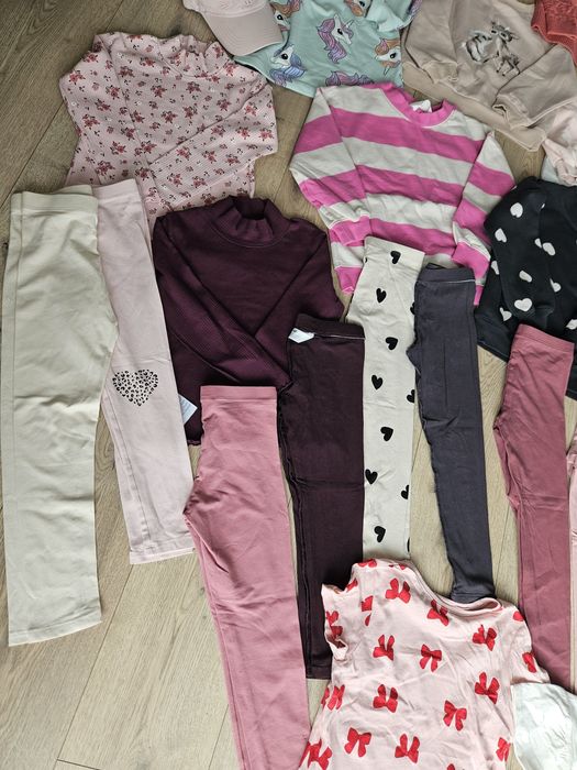 Paka ubrań dla dziewczynki jesień/zima 110/116 H&M