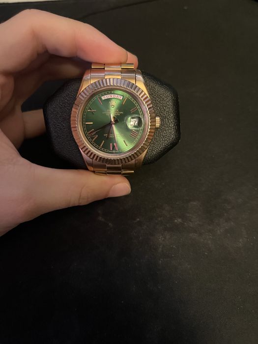 Relogio rolex dial verde