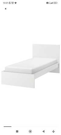 łóżko IKEA MALM 90 cm +materac