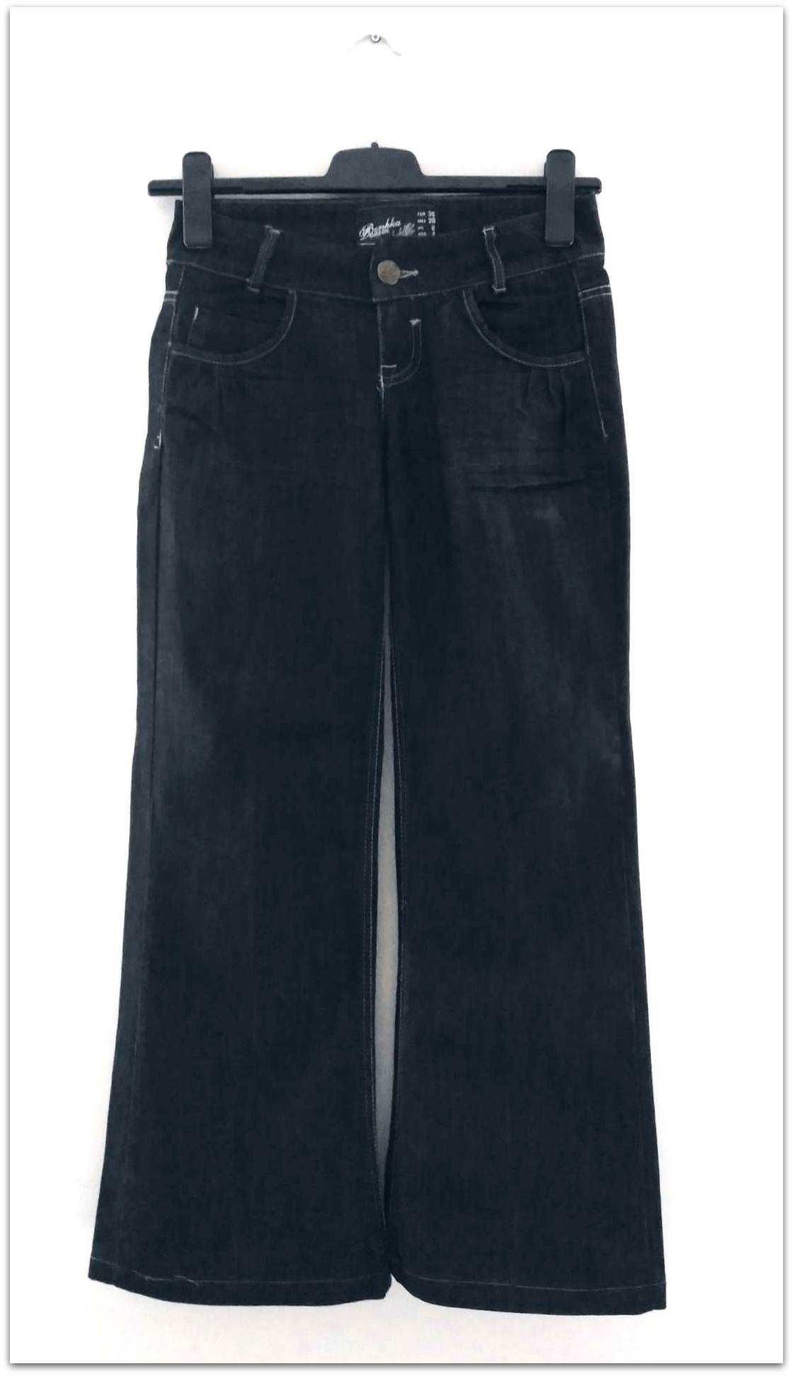 Jeansy / spodnie BERSHKA z szeroką nogawką. Denim Jeans. S/36