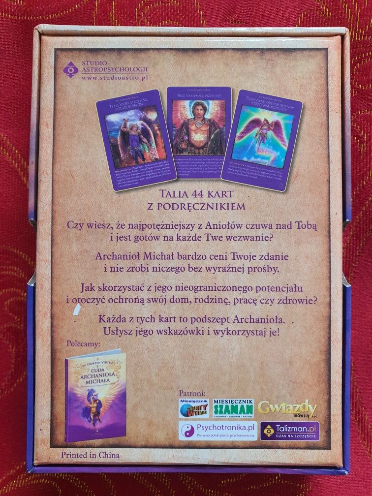 Karty Doreen Virtue Archanioła Michała Oryginaln duże Wyrocznia Oracle