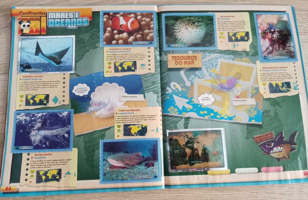 Caderneta de cromos dos animais