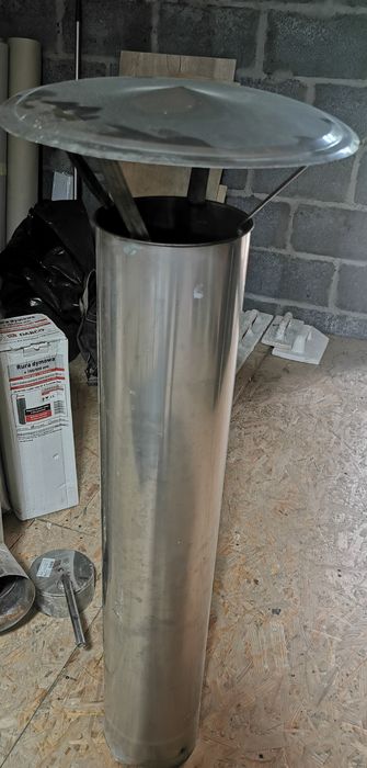 Komin wentylacyjny że stali nierdzewnej cześć fi 180