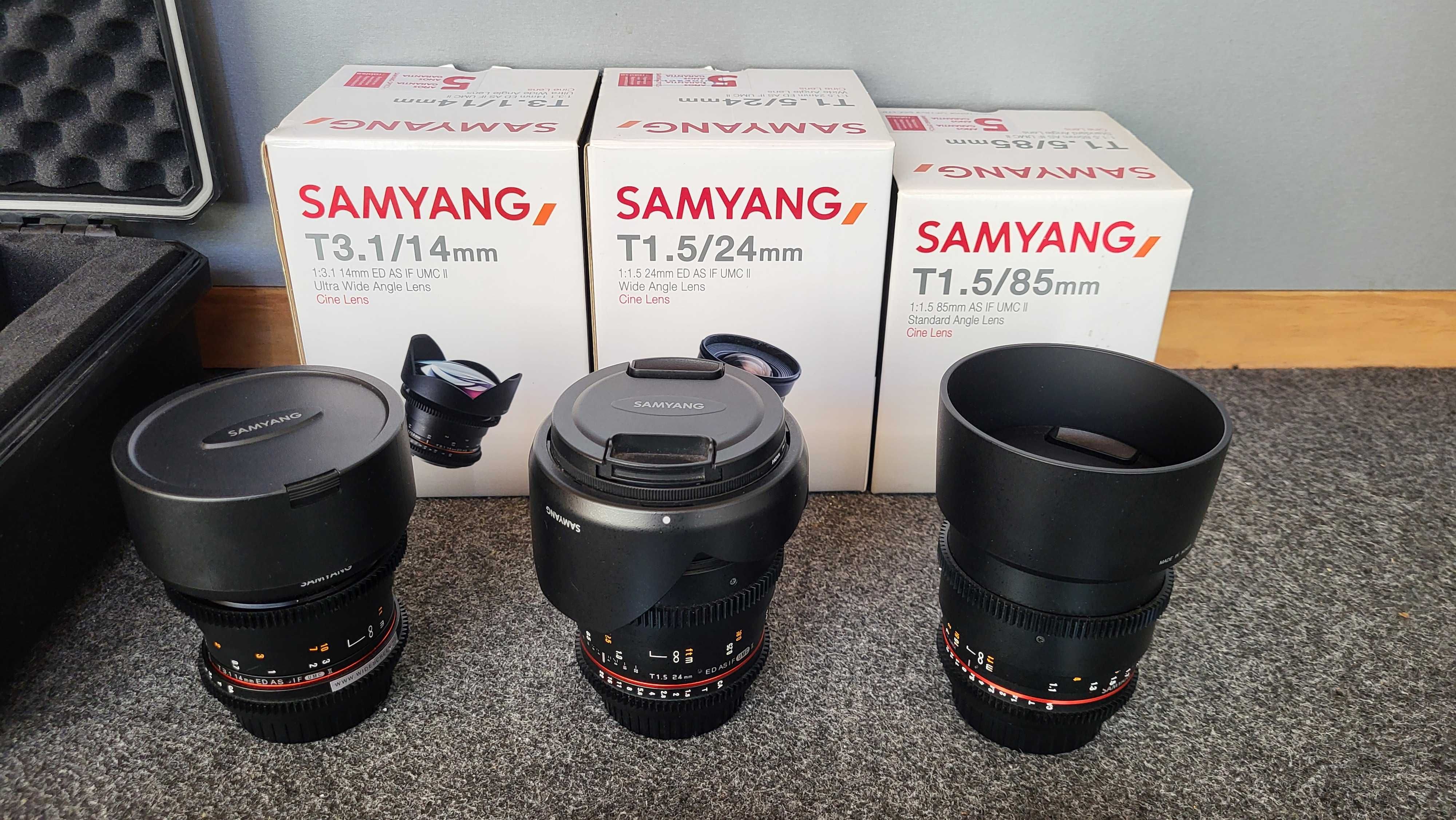 Objetivas Samyang DSLR 14/24/85mm