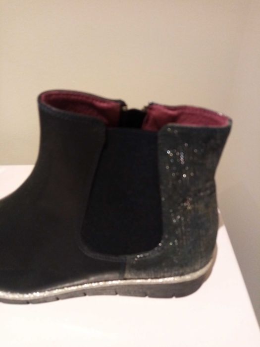 Botins senhora/menina azul marinho 38
