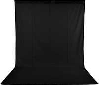 Fundo fotografia profissional Neewer preto 3,6m por 3m Musselina NOVO