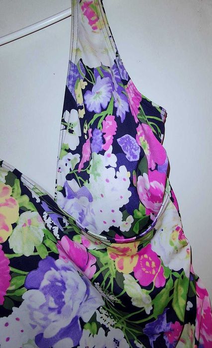 Strój kąpielowy jednoczęściowy BHS damski kwiecisty  Stan Bdb+ 44 XXL