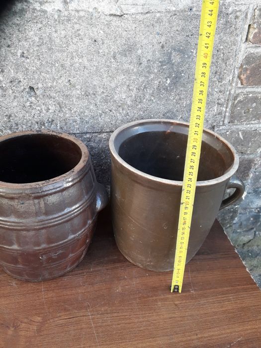 Stare garnki  dzbanki z kamionki .