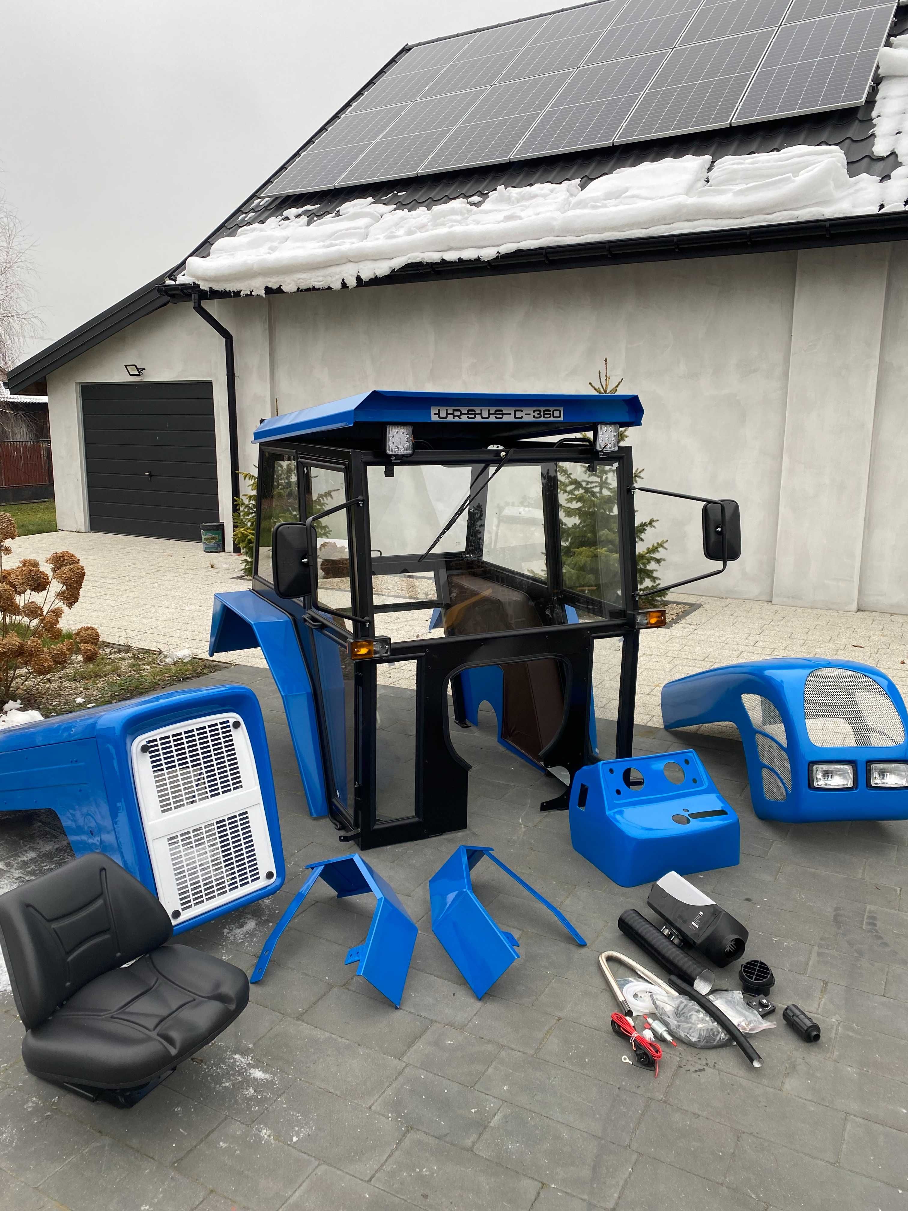 Kabina ciągnika c330m c360 mf 235 i 255 MTZ T25 transport raty