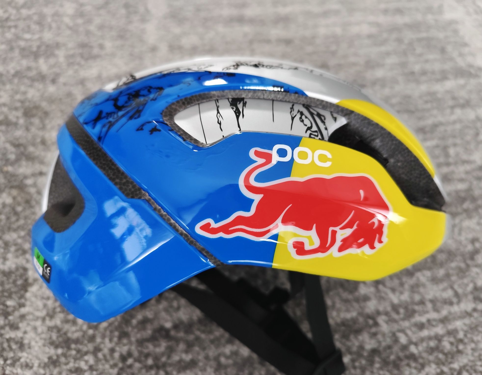 Kask Rowerowy Szosowy MTB Poc Roz 52-58cm Wys24h Red Bull Nowy MTB