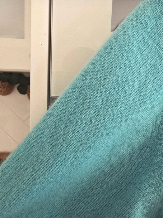 Sweter kaszmirowy wełniany 42 Marks&Spencer premium puszysty