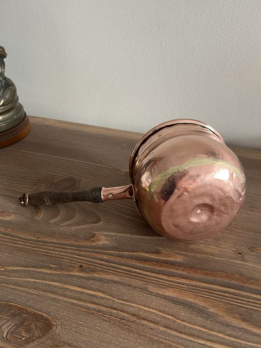 Miedziane naczynie ręcznie kute stylowe Starocia