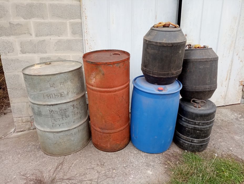 Бочки 200л, 150л, 130 л
