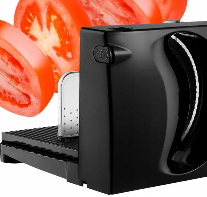 NOWA Krajalnica Elektryczna do Chleba Wędlin Płynna Regulacja Krojenia