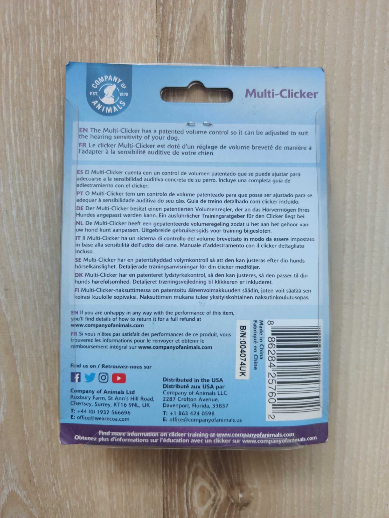 Multi-Clicker dla psa