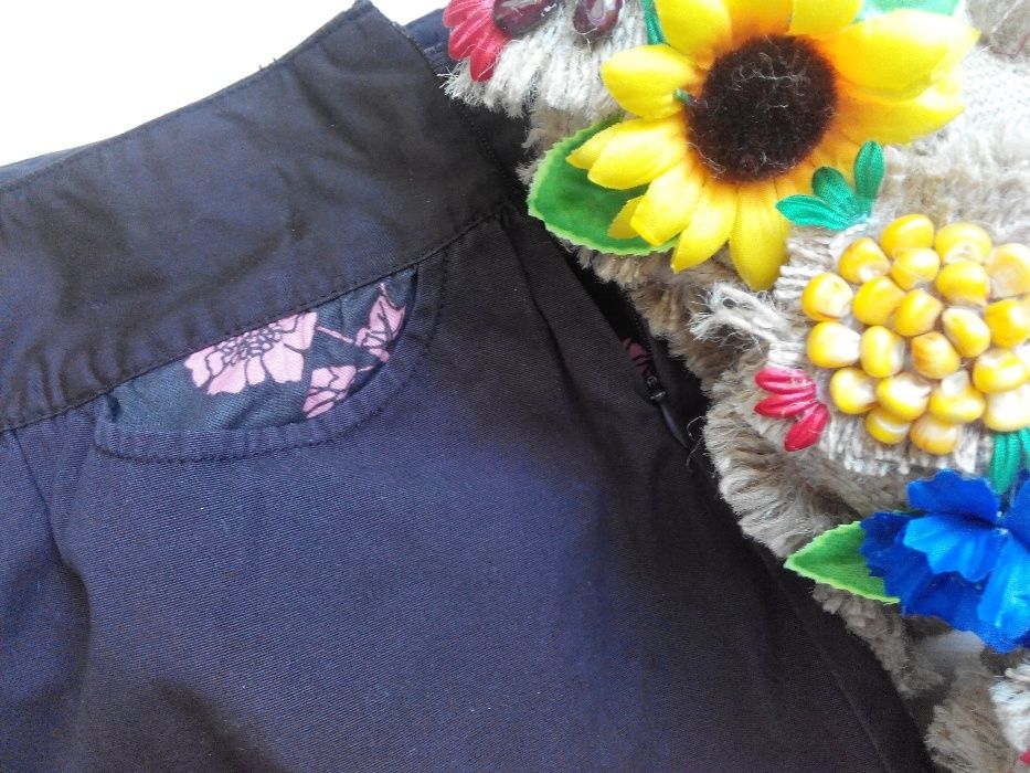 Юбка коричневая с карманами и с подъюбником (DPAM) для девочки 3-х лет