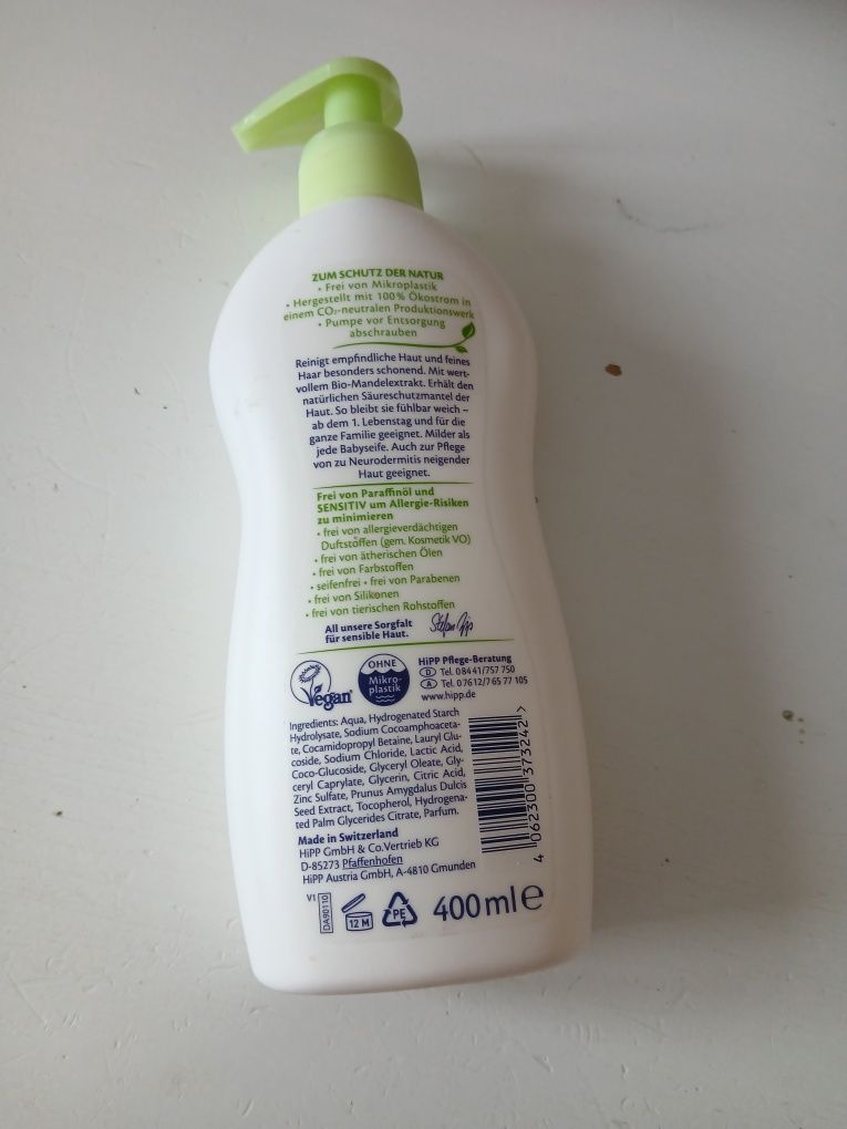 HIPP Waschgel Baby Sanft Sensitiv 400ml