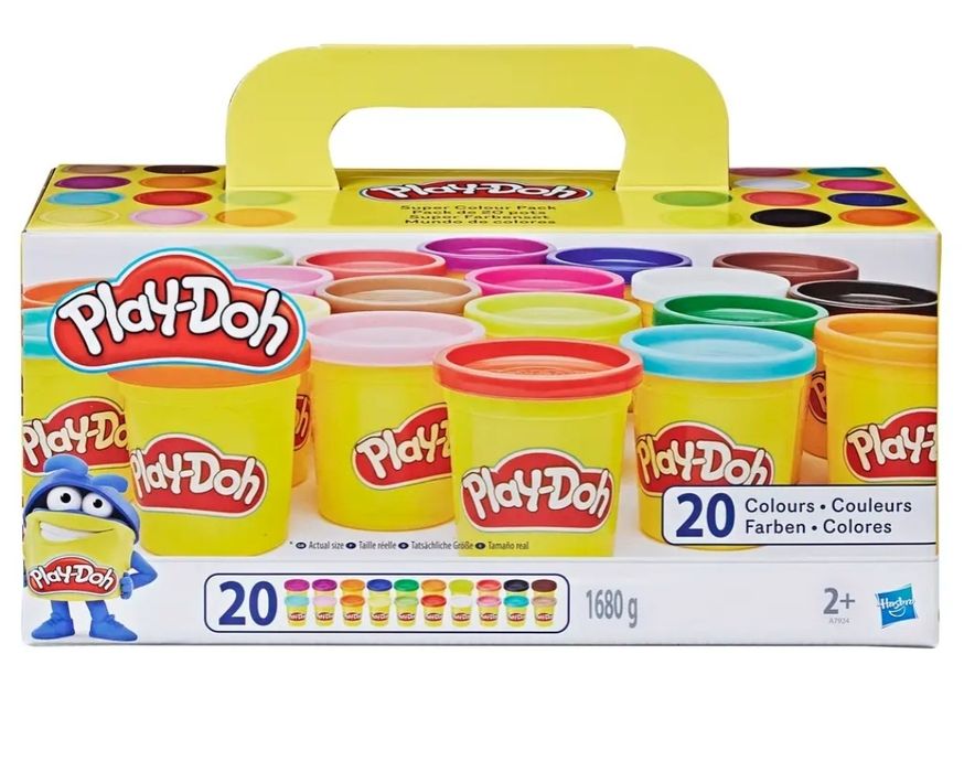Набір пластиліну Play-Doh з 20-ти баночок по 84 г