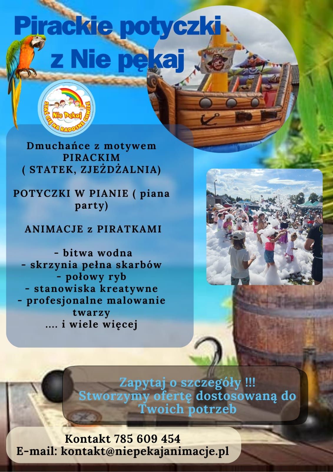 Dmuchane zamki , dmuchańce , Piana party Animacje Animator
