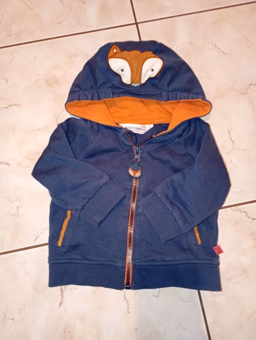Bluza lisek z kapturem coccodrillo rozmiar 68 cm