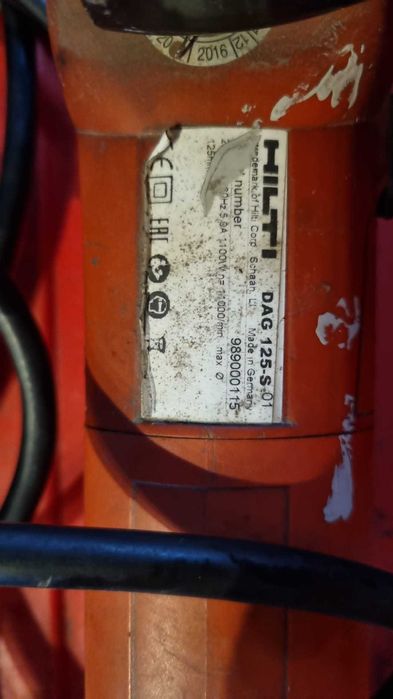 Szlifierka kątowa Hilti DAG 125-S – stan bardzo dobry