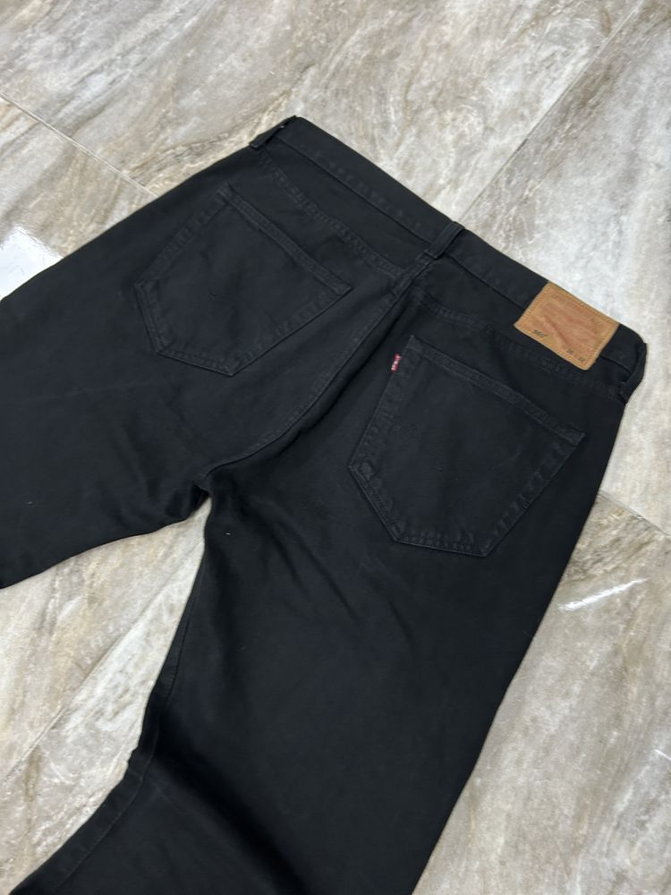 Чорні широкі класичні джинси levis 501 36/32 широкие джинсы левайс 511