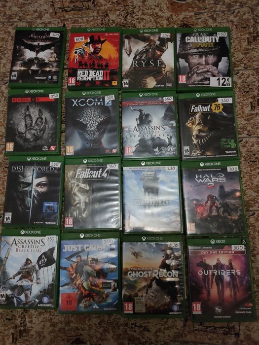 Лот ігрових дисків для Xbox one