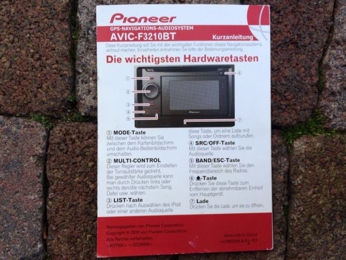 Radio / skoda vw seat Pioneer AViC F3210bt