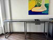 Bancada inox para bar ou cozinha profissional
