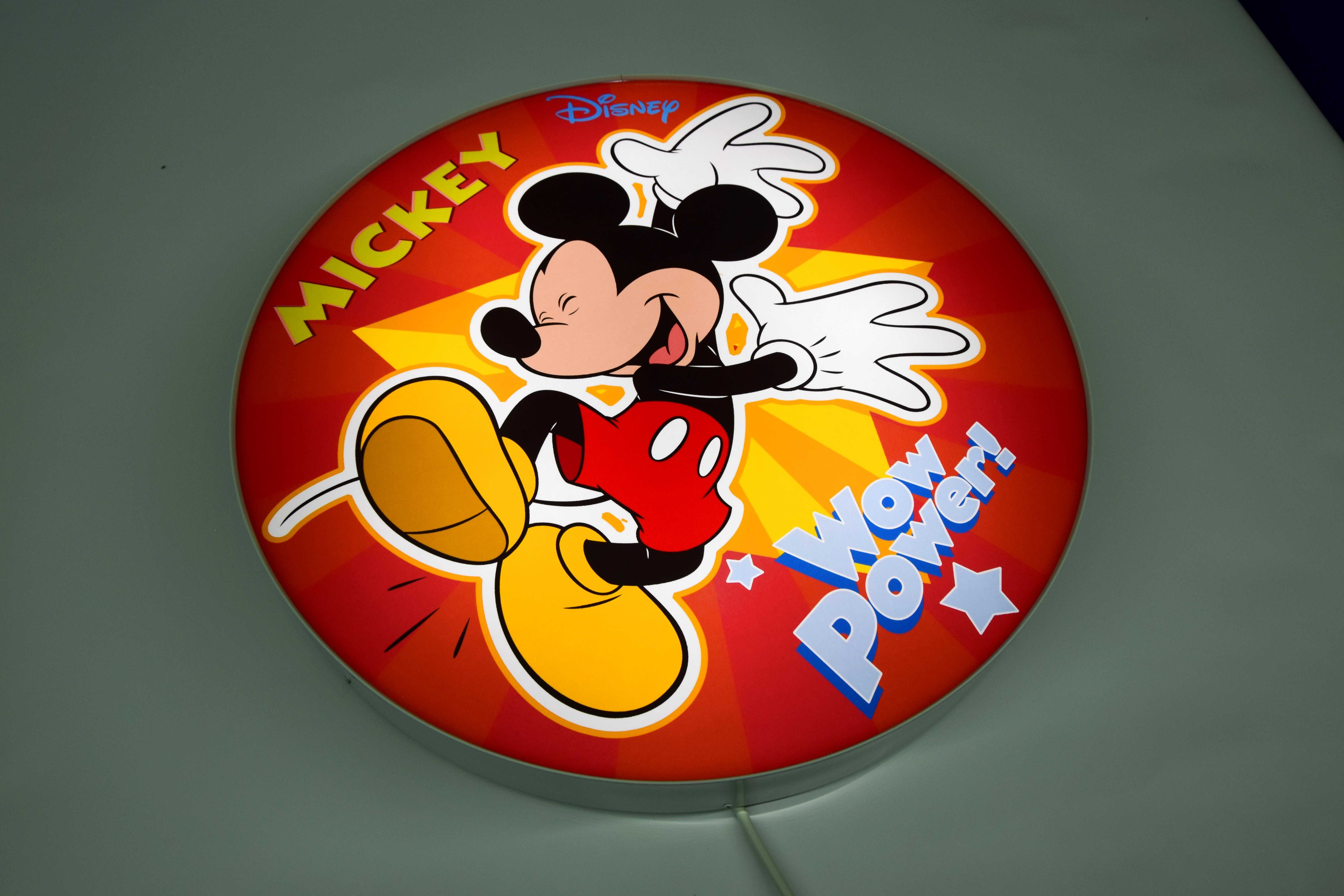 Lampka do pokoju dziecka MICKEY !! Neon LED, Plafon, Kinkiet, Lampa