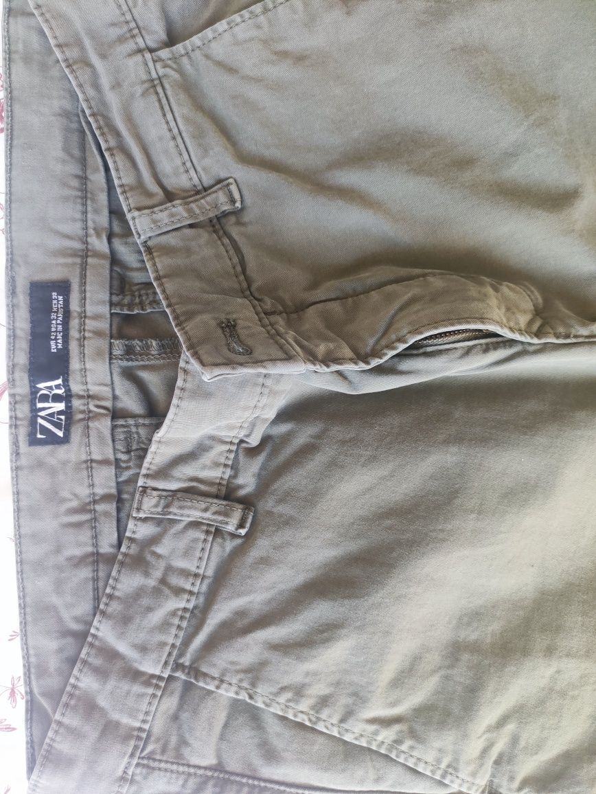 Calça chino Zara verdes tam 42