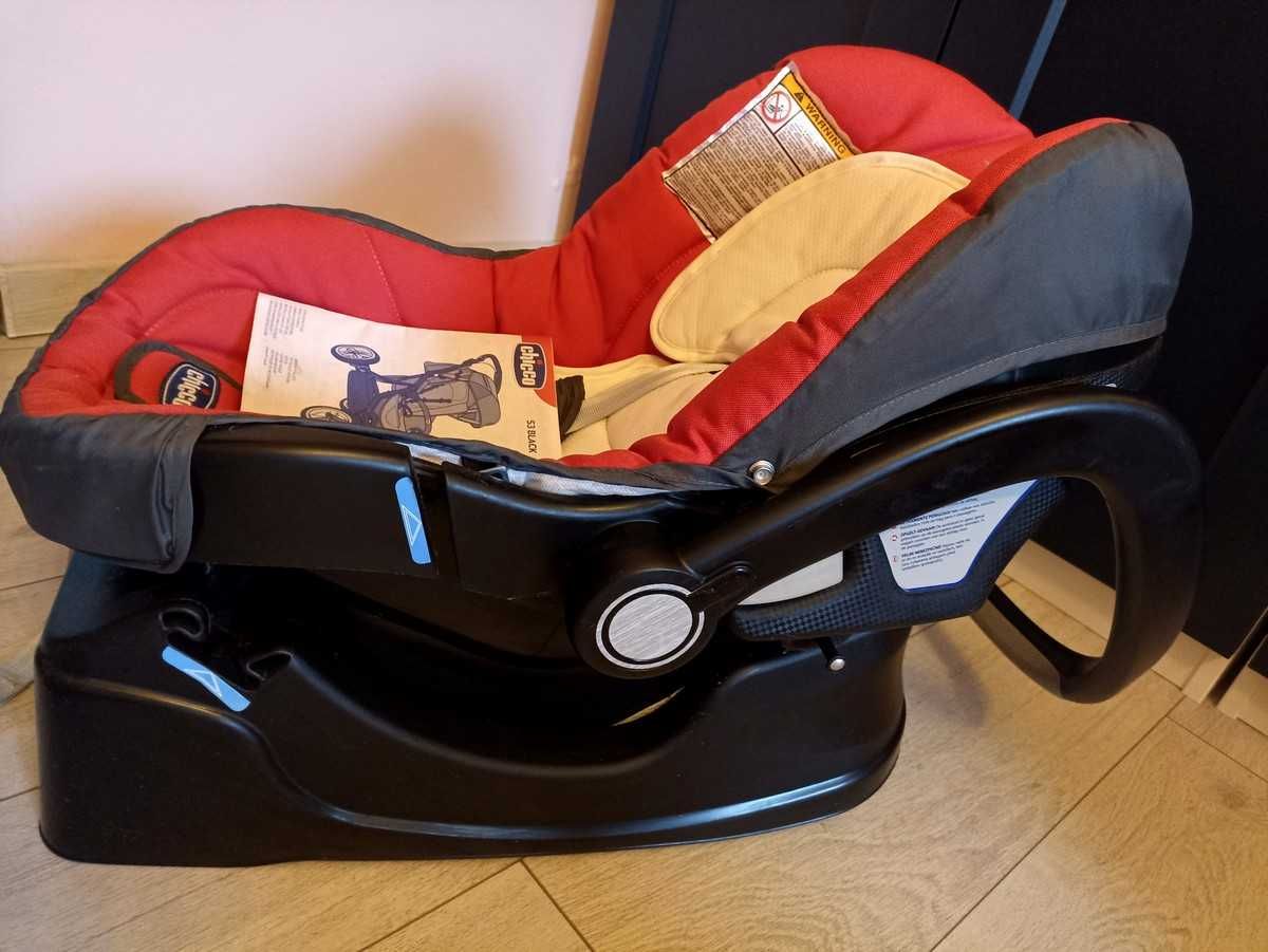 Wózek Chicco S3 Black Gondola + Fotelik samochodowy